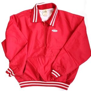 VINTAGE SEXTON 1/4 ZIP WIND BOMBER JACKET